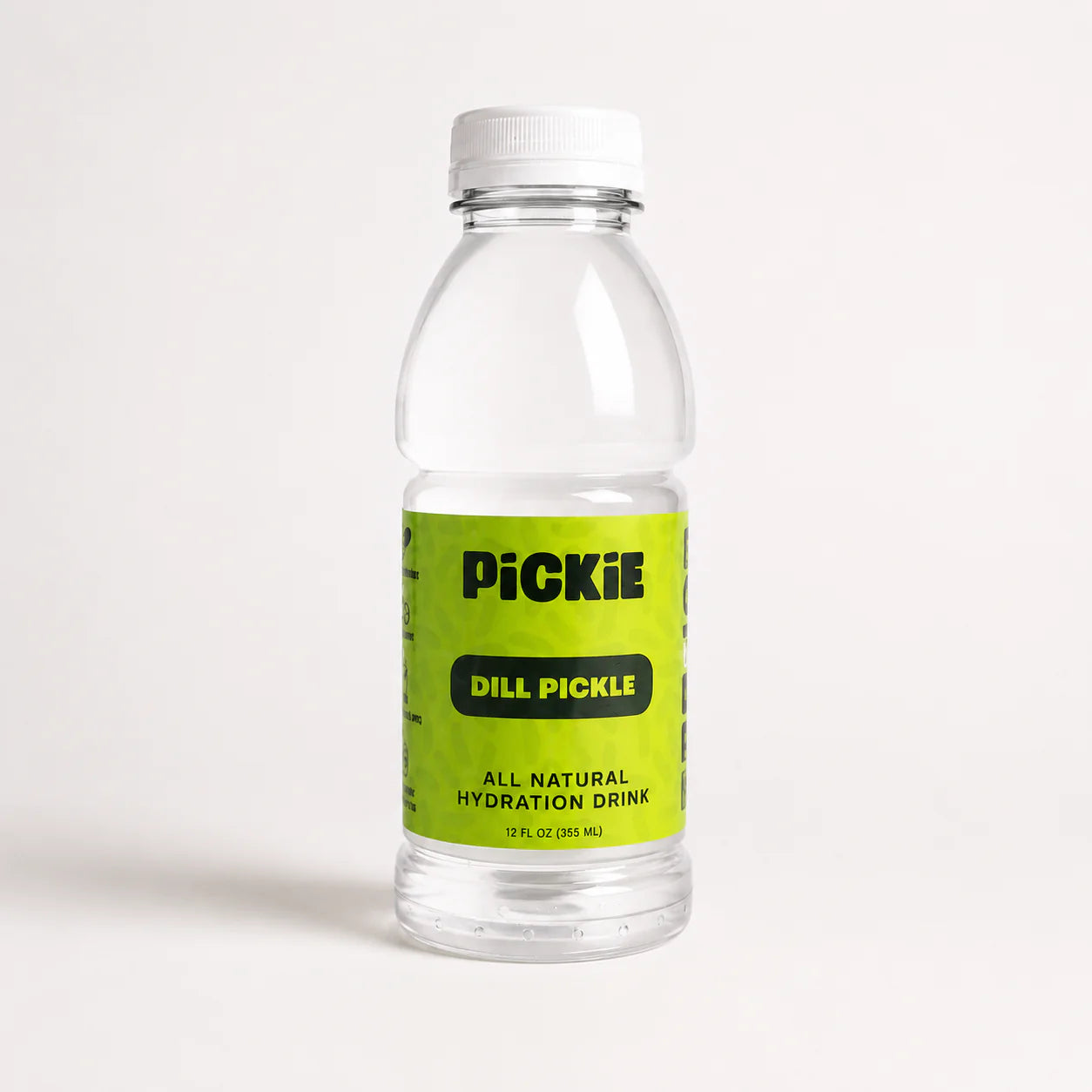 PiCKiE Dill Pickle 12 oz bottle with its original label